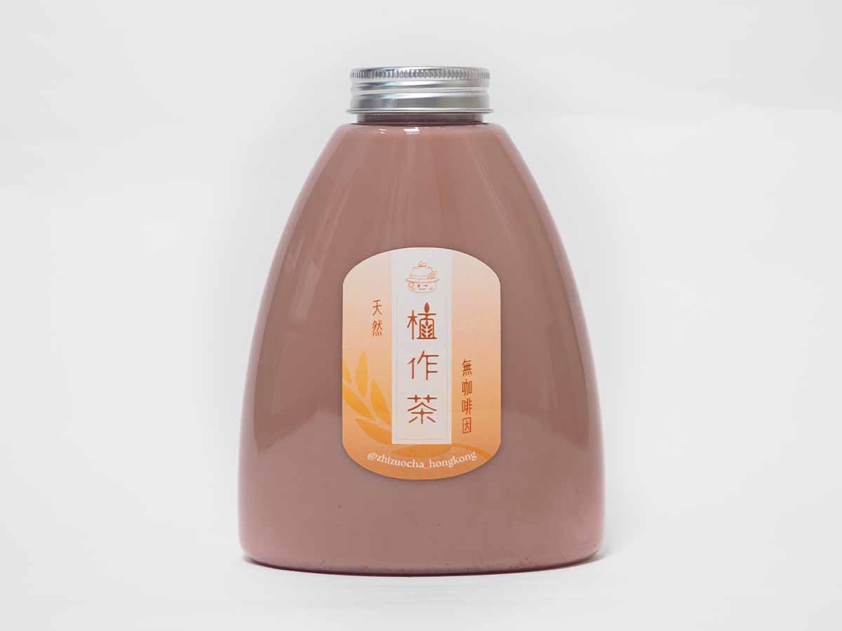 植作茶品牌 Logo 貼紙